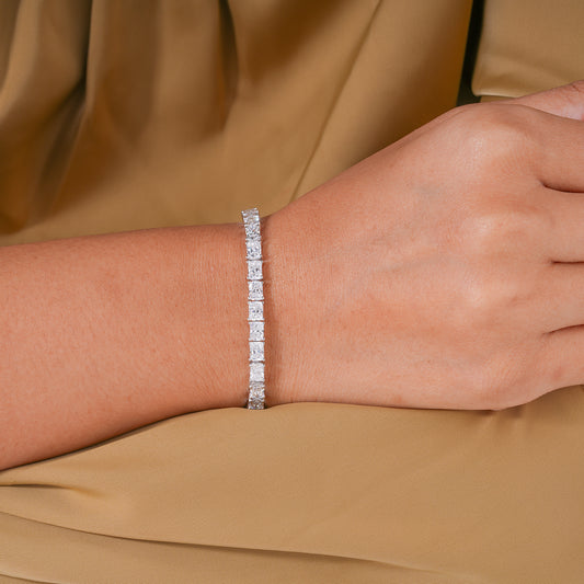 Radiant Lab Grown Diamond Tennis Bracelet