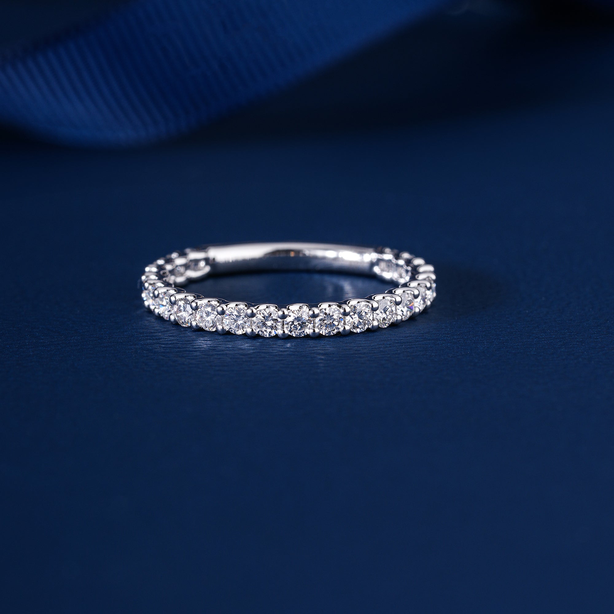 1.2 ct Round Cut Lab Grown Diamond  Infinity Wedding Band