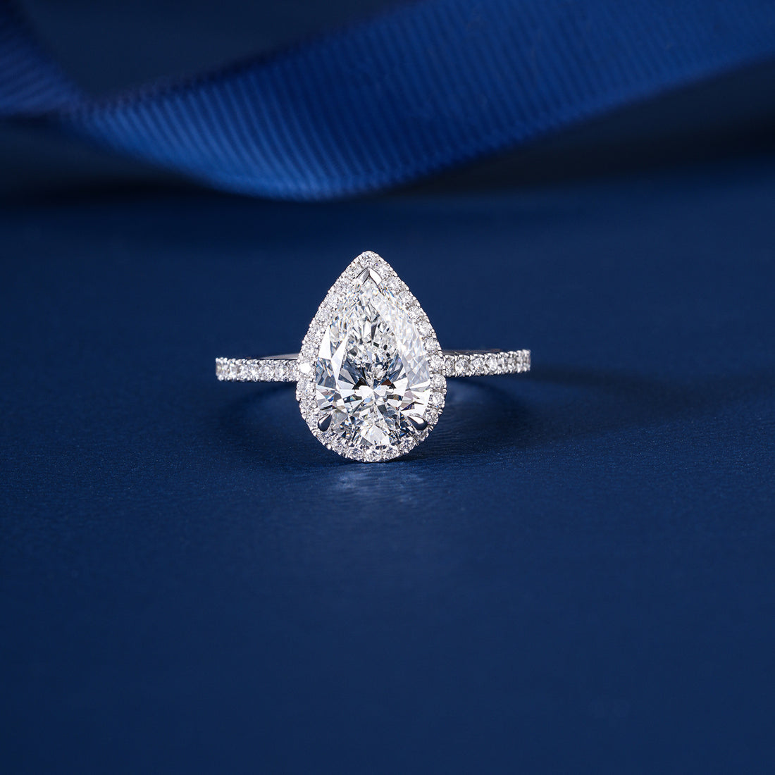 1.77 CT Heart Shape Lab Grown Diamond Ring Halo Setting Solid 14k Gold Pave Band Promise Engagement Anniversary Ring (Copy)