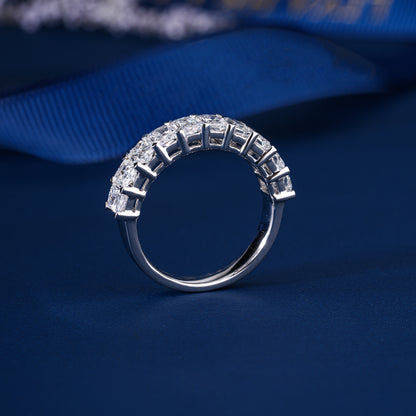 1.70 TCW Radiant Shape Lab Diamond Eternity Luxury Bridal Wedding Band