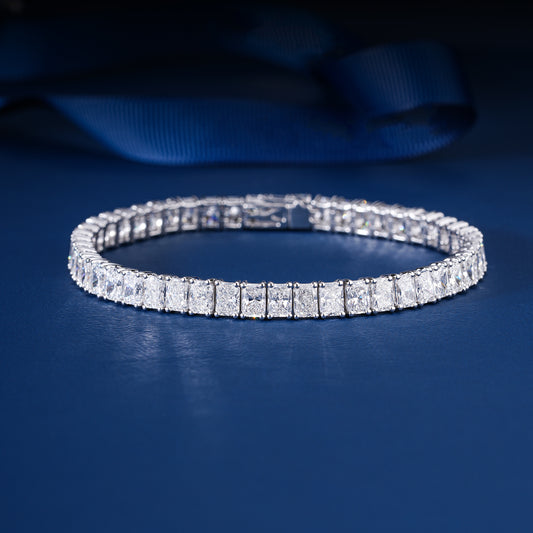 Radiant Cut Lab Grown Diamond Tennis Bracelet