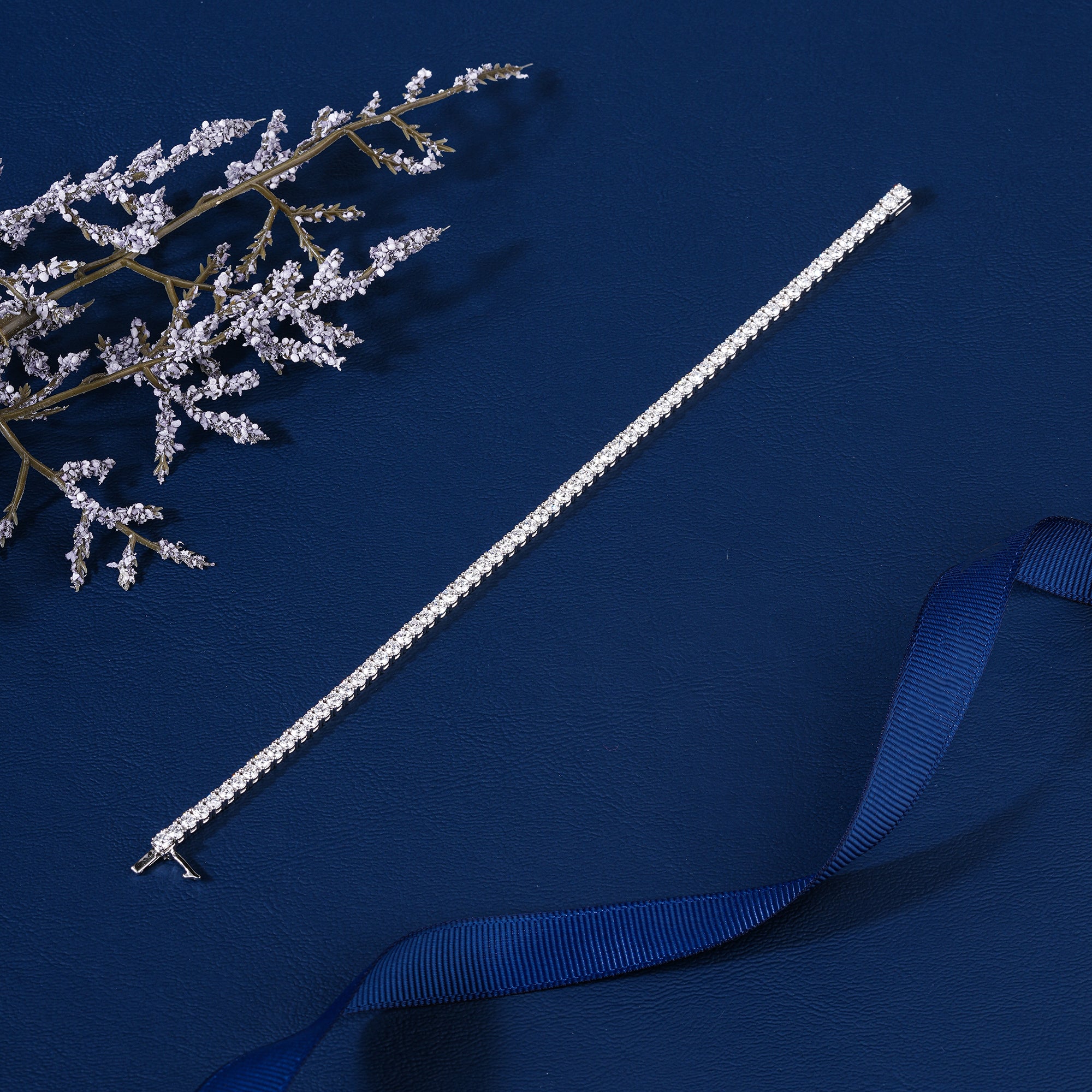 Stunning 13.868 CTW Lab Grown Diamond Tennis Bracelet Premium 4mm Round Shape Iconic Jewelry