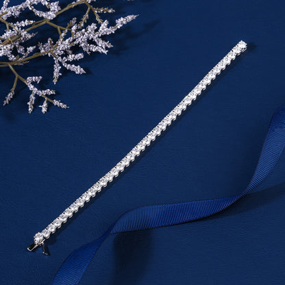 Round Lab Grown Diamond Tennis Bracelet