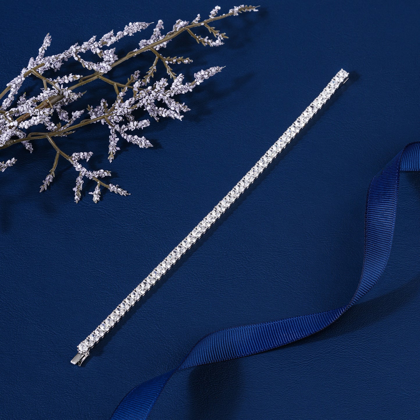 Oval Lab Grown Diamond Tennis Bracelet