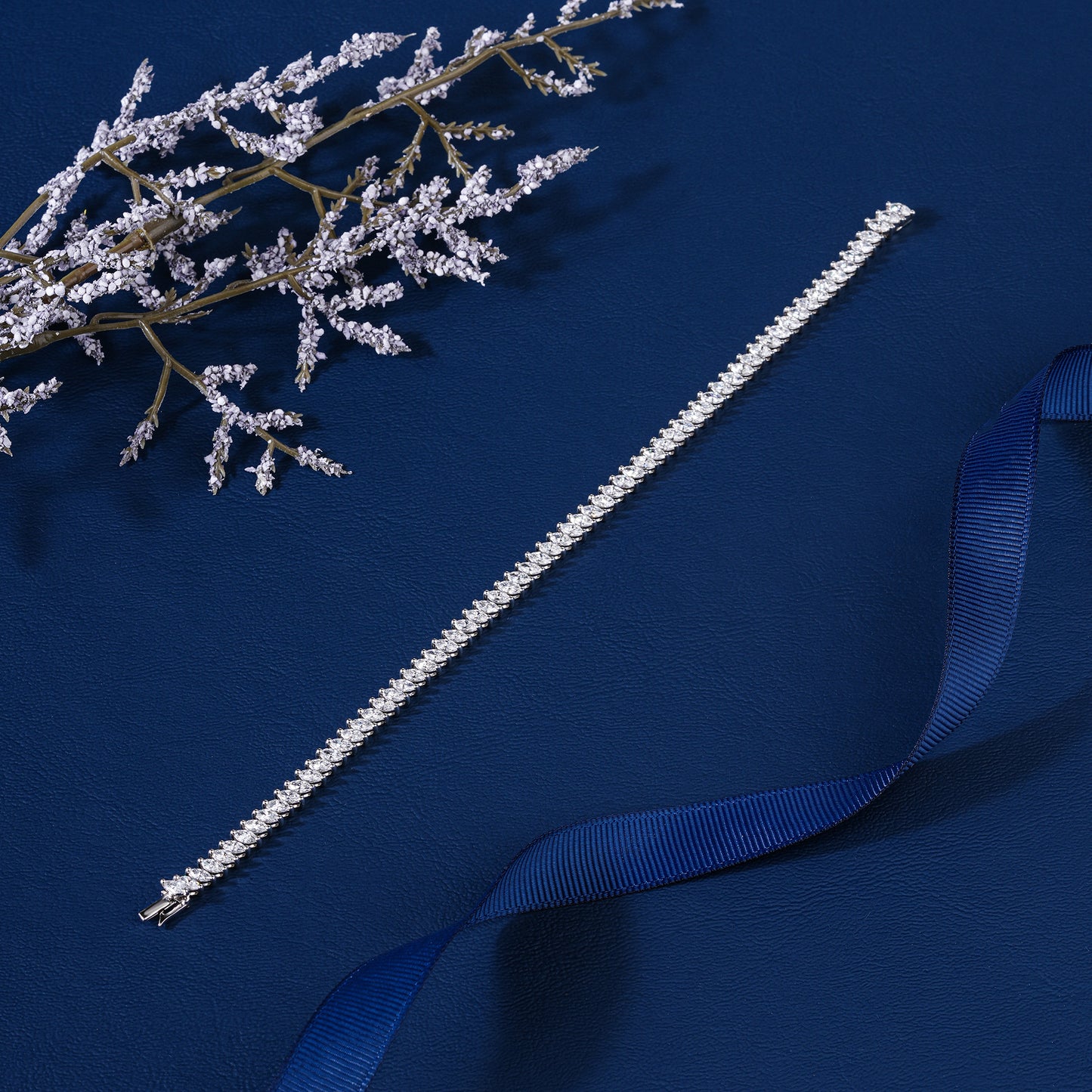 Marquise Lab Grown Diamond Tennis Bracelet