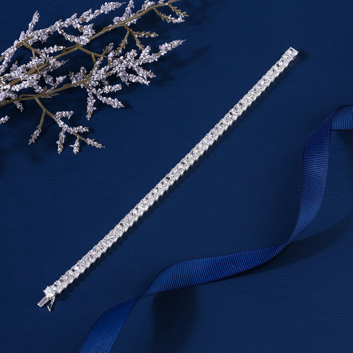 Radiant Cut Lab Grown Diamond Tennis Bracelet