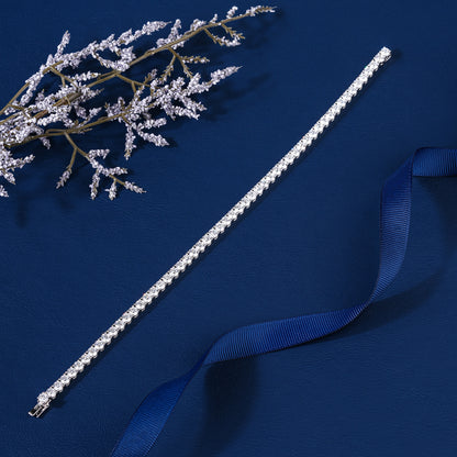 Round Lab Grown Diamond Tennis Bracelet