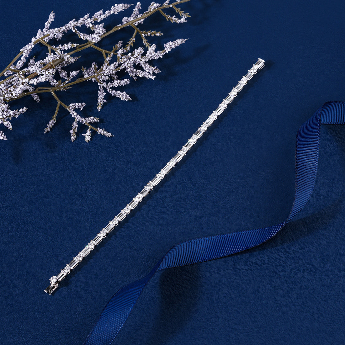 IGI Certified 8.44 CT Lab Grown Diamond Tennis Bracelet Emerald and Round Mixed Cut Luxury Anniversary Jewelry for Women Wedding Gift