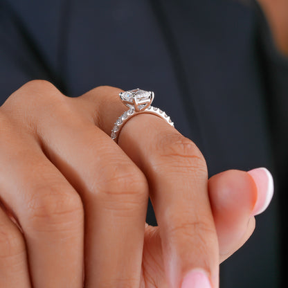 2.00 Ct Radiant Cut Lab Grown Diamond Engagement Ring