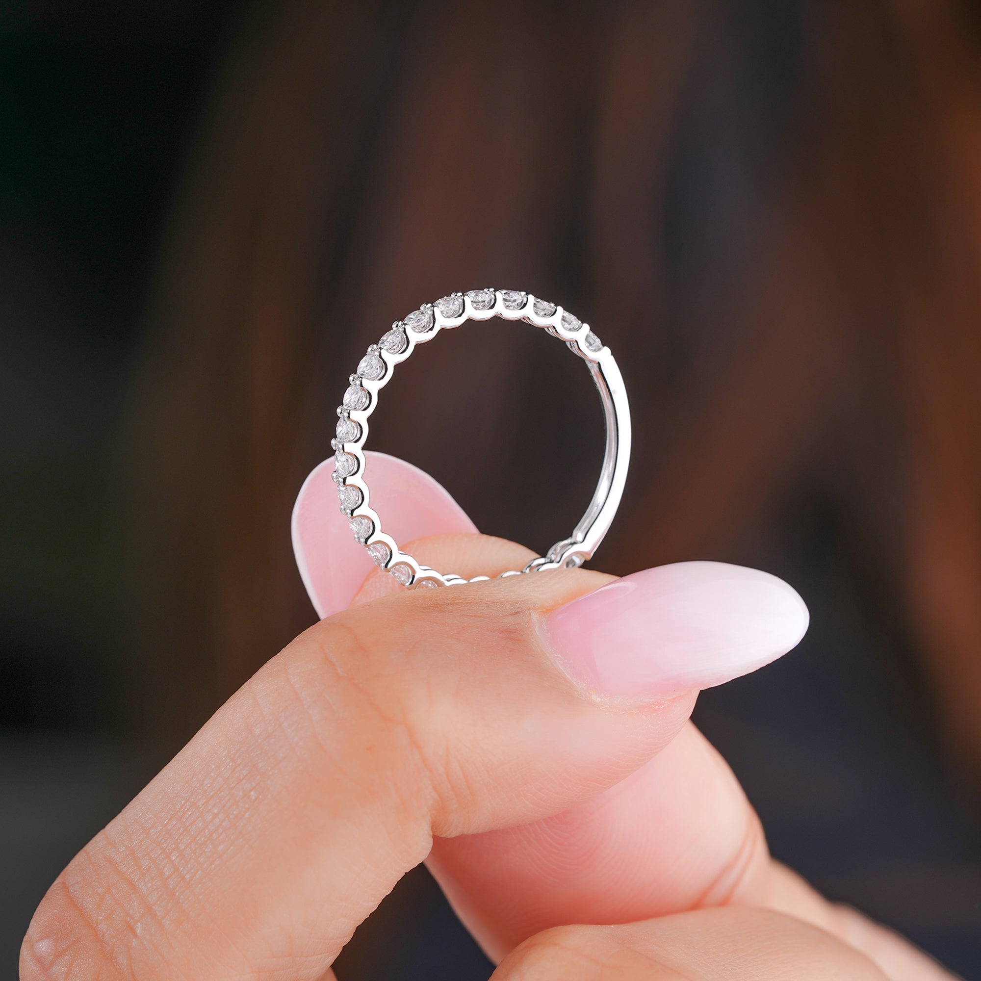 1.2 ct Round Cut Lab Grown Diamond  Infinity Wedding Band