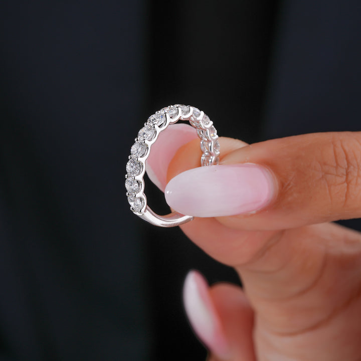 1.65 ct Round Cut Lab Grown Diamond Full Eternity Bold Stackable Band