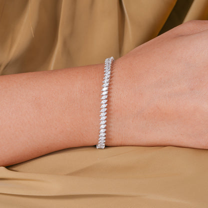 Marquise Lab Grown Diamond Tennis Bracelet