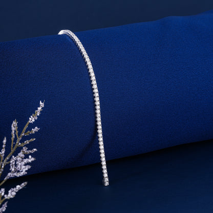 Round Lab Grown Diamond Tennis Bracelet