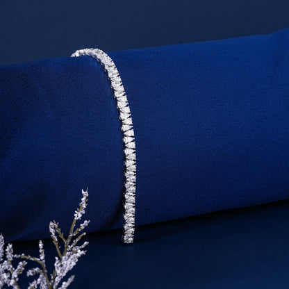 Pear Cut Lab Grown Diamond Tennis Bracelet