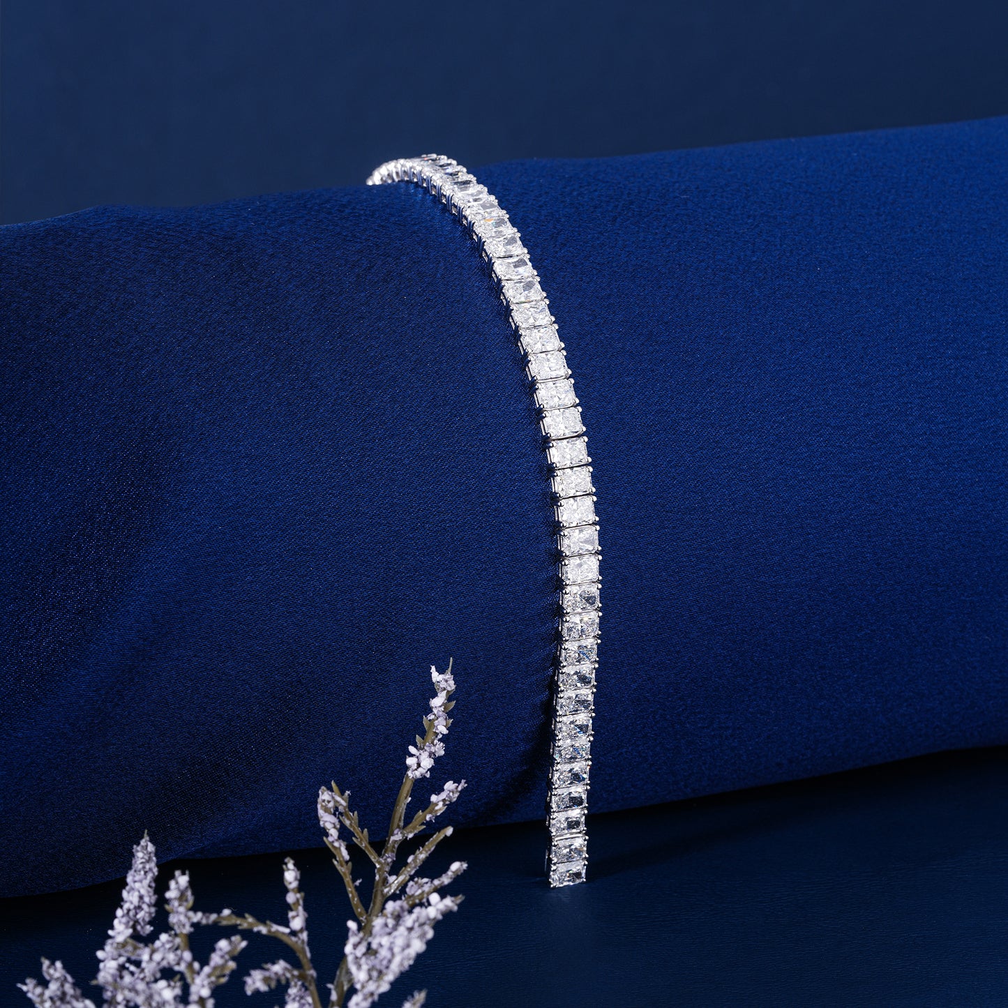 Radiant Cut Lab Grown Diamond Tennis Bracelet