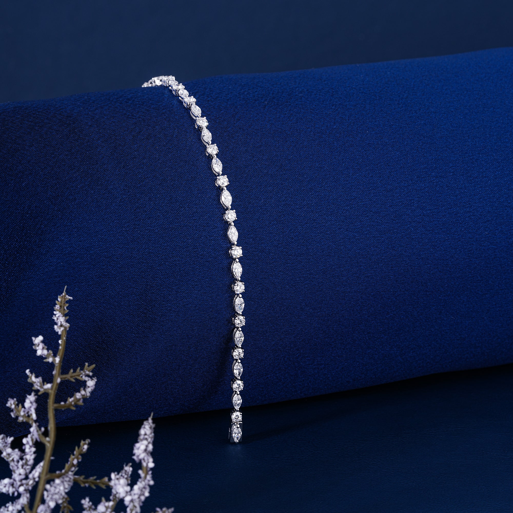 Modern 4.55 CTW Mixed Shape Tennis Bracelet Lab Grown Diamond Wedding Present