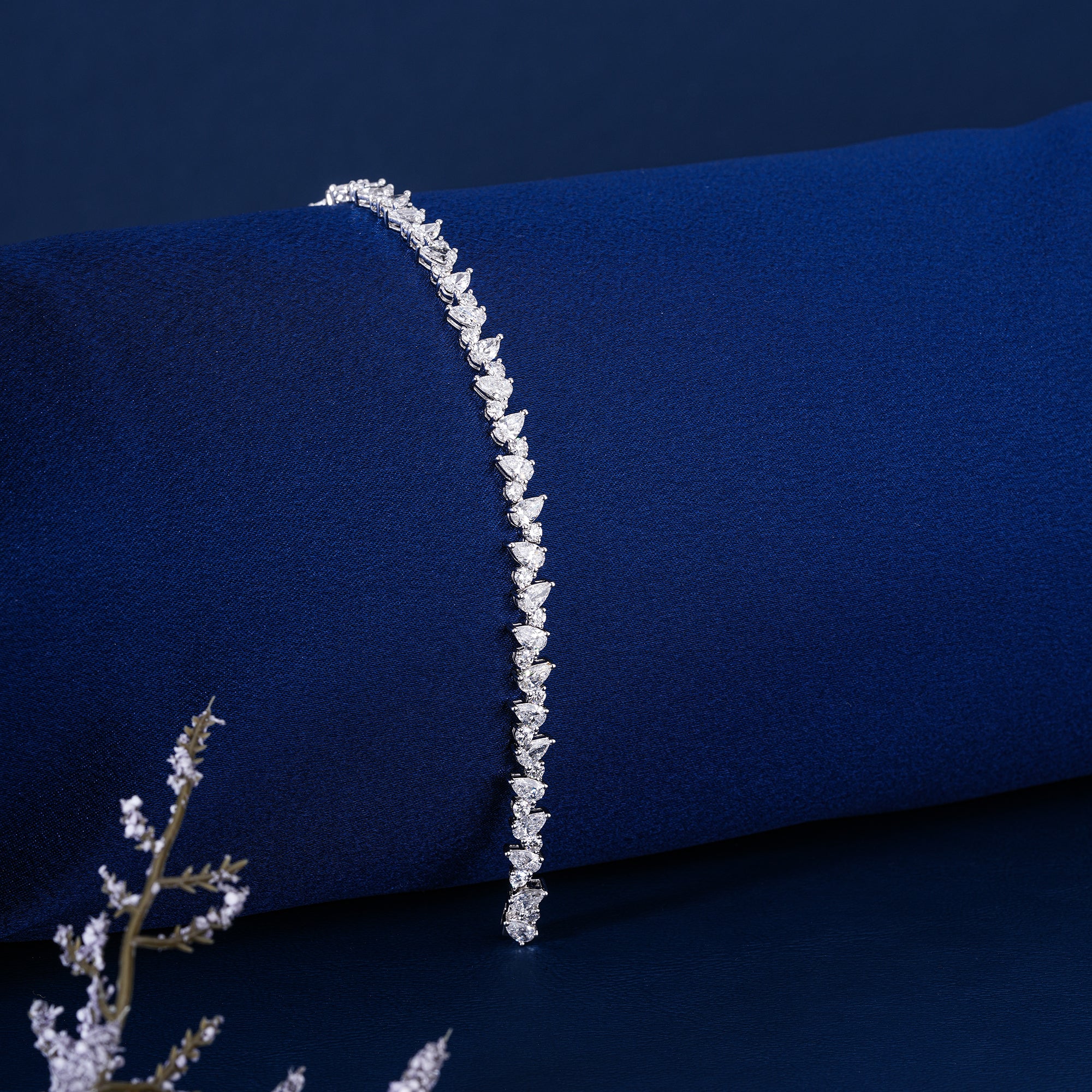 Modern 7.68 CTW Mixed Cut Tennis Bracelet Lab Grown Diamond Anniversary Present