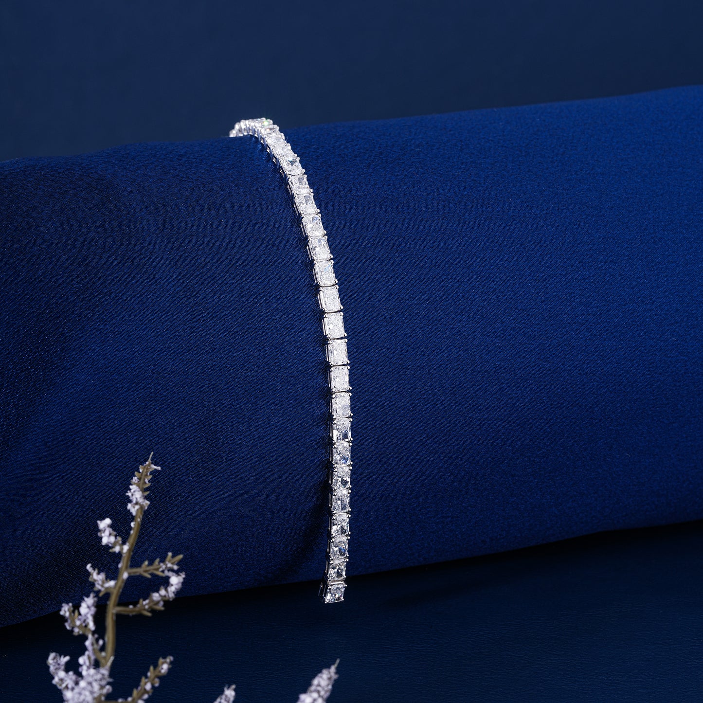 Radiant Lab Grown Diamond Tennis Bracelet