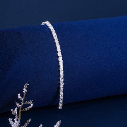 Radiant Lab Grown Diamond Tennis Bracelet