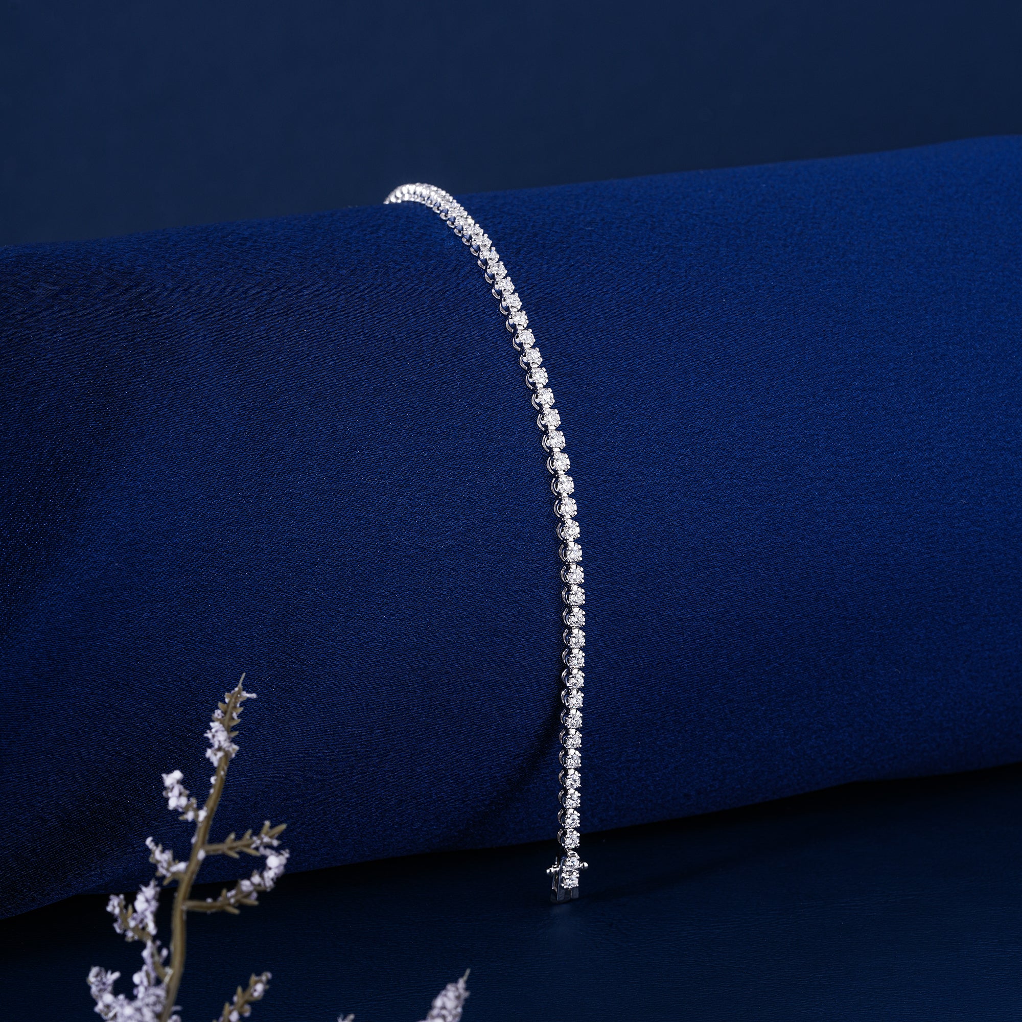 IGI Certified 9.58 CTW Lab Grown Diamond Bracelet Baguette and Round Mixed Cut 14k White Gold Luxury Anniversary Jewelry for Women