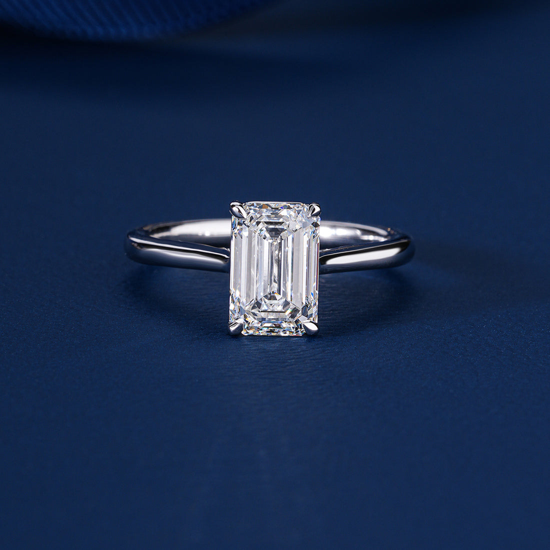 2.00 CT Emerald Cut Diamond Solitaire Engagement Ring