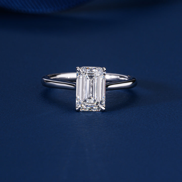 2.00 CT Emerald Cut Diamond Solitaire Engagement Ring