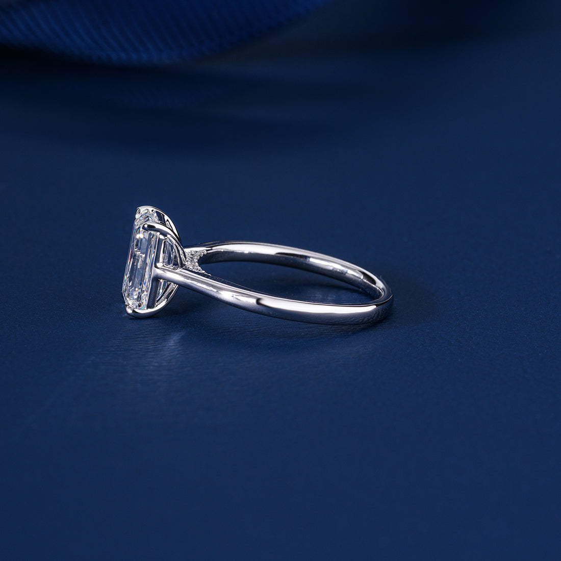 2.00 CT Emerald Cut Diamond Solitaire Engagement Ring