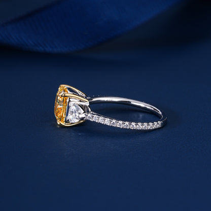 2.50 ct Cushion Cut Lab Grown Diamond Vintage Style Engagement Ring