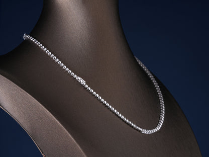 14.70 TCW Round Cut Lab-Grown Diamond Tennis Necklace
